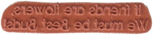 Whipper Snapper Designs HHR885 Best Buds Saying Cling Stamp, 2.5" by 3.5", Red