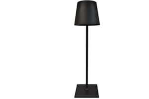 Anna Flowers Lampada Da Tavolo Led 3 Modalità Calda Naturale Fredda Bar Hotel Ristorante Nera (nera)