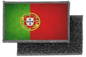 AKACHAFACTORY Patch ecusson imprime badge vintage drapeau portugal portugais