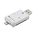Produktbild Zhuhaimei,Micro SD USB Speicherkartenleser Adapter Viewer für iPhone iPad Android Mac(Color:Weiss)