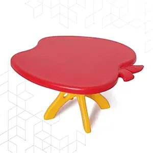 eHomeKart Apple Shape Table for Kids - Apple Shape Shape Plastic Table with 34 inch Length - Study Table Kids at Home or School - Perfect for Indoor and Outdoor - Play Schools and Homes