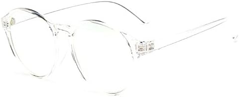 Kissing U Unisex Classic Horn Rimmed Full Round Personality Student Style Eye Glasses Frame Clear Lens