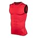 Produktbild Luckycat Herren Fitness Shape Shirt Figur formend Training Achselshirts Weste Sauna Schwitzeffekt Tank Top stark formend Gym Bodyshape Neopren breit Träger Shapewear Ärmelloses Taille Fettpolster Top