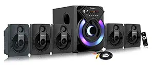 TRONICA Version:5 Ace Series 5.1 Bluetooth Home Theater with Vivid Light Effects Supports Pen-drive /SD Card/FM/Aux/TV and Remote