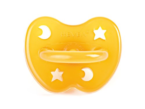 Hevea Star and Moon Orthodontic Pacifier for 0-3 Months