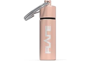 Flare Audio Capsule Rose Gold - Tough Lightweight Aluminium, Water-Proof, Keychain