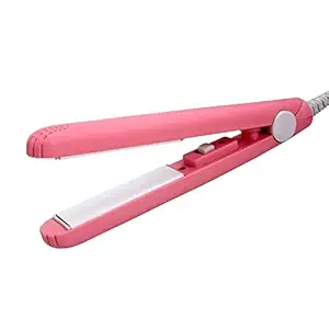 Krishna COM Hair Straightener Mini Professional Hair Pressing Machine with Temperature Control, Flat Iron Plate with Plastic Storage Box