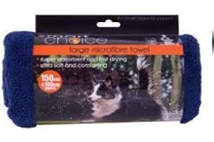 Smart Choice Large Microfibre Pet Dog Towel (Blue)