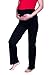 JANDAZ® MATERNITY COTTON TRACKSUIT BOTTOMS AND HOODIE BUY TOGETHER OR SEPARATELY (S/M, Trousers-Black)