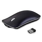 ✔ Wiederaufladbare kabellose Maus: Eingebauter 400mAh Akku kann bis zu 500 Stunden nach voll aufgeladen, einfach über Micro-USB-Kabel (ca. 2 Stunden voll) aufgeladen werden. Die Laptop-Maus wechselt automatisch in den Energiesparmodus, nachdem sie 3 Minuten lang inaktiv war, um Strom zu sparen, und wird durch sanftes Bewegen der Maus wieder aktiviert.