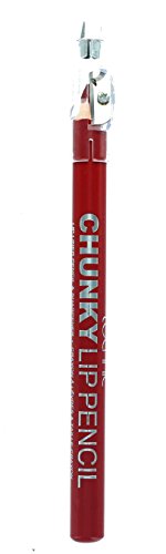 Technic Chunky Lip Liner & Colour Pencil with Sharpener-Dark Red