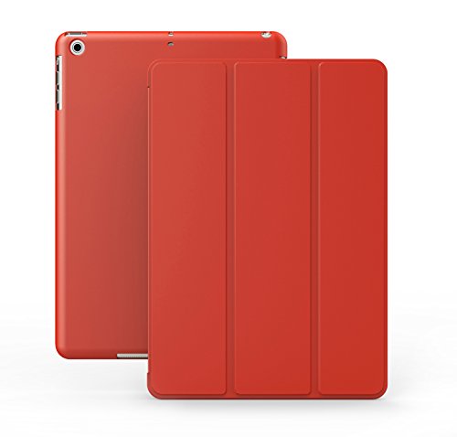 Khomo iPad Pro 12.9" Hülle Case Rot Rotes Gehäuse mit doppelten Schutz ultra dünn und leicht, Smart Cover - Dual Red