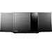 Price comparison product image PANASONIC SC-HC397EB-K Wall-mountable Wireless Flat Panel Hi-Fi System with DAB/FM Radio and CD Player with Bluetooth and NFC pairing- Grey