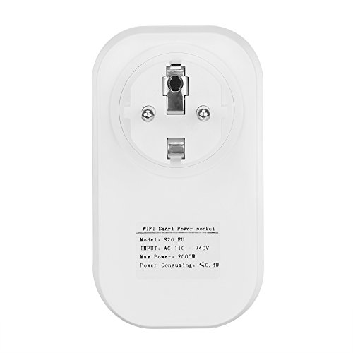Smart Socket Remote Control WiFi Switch Socket Funziona con Amazon Alexa [Echo, Echo Dot] Wireless Presa elettrica intelligente Mobile AMAZON ECHO Voice / remoto / timer Socket di controllo Plug EU per Android IOS Smartphone