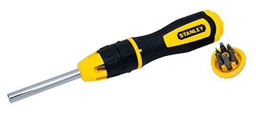 Stanley Multi-Bit Ratschenschraubendreher Set, 20 teilig, SL/PH/TX/SQ/Steckschlüssel, mit Bithalter, STHT0-62574 - 6
