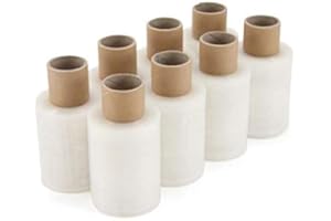 CBD 8 Rollen Ministretchfolie Bündelstretchfolie Stretchfolie Handstretchfolie 100mm 23µm mit 125m