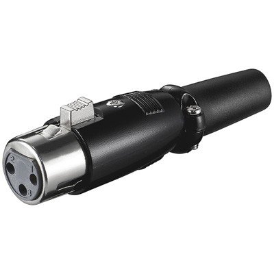 Preisvergleich Produktbild Goobay 11680 Mikrofon Kupplung mit geschraubter Zugentlastung schwarz