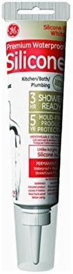 GE GE281 Silicone II Kitchen and Bath Sealant, 2.8 oz Tube, White by Momentive Perform Material