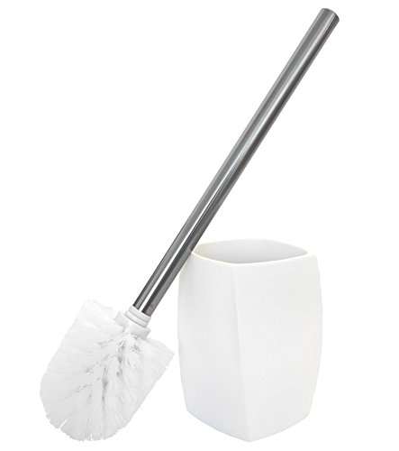 WC Bürste, viele schöne WC-Bürsten zur Auswahl, hochwertige Qualität, elegantes Design (Wave White) - 3