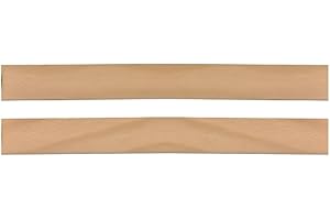 SCM Créations Lot de 2 Lattes 66 cm 660mm Largeur 38mm épaisseur 8mm Bois hêtre Durable | Sommier lit canapé clic clac bz | 7 Plis Rechange Renfort résistant Soutien Matelas