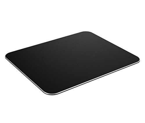 OUTOWIN Gaming Aluminium Mauspad Aluminium-Mausunterlage mit Anti-Skid Gummiunterseite, 250 * 200 * 1.5 mm (Schwarz)