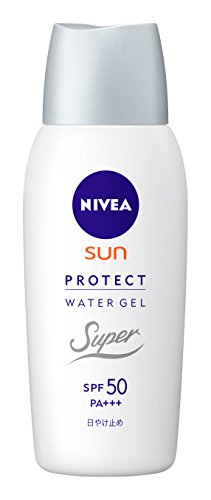 NIVEA Sun Super Water Gel 80g - SPF50 PA+++ | No Scent | Remove by Soap | for Face and Body | Moisture Ingredients - Collagen & Hyaluronan(Japan Import)