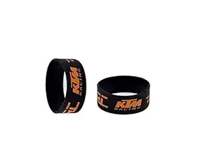 Motoway Combo of 2 KTM Black Wrist Band for KTM Duke