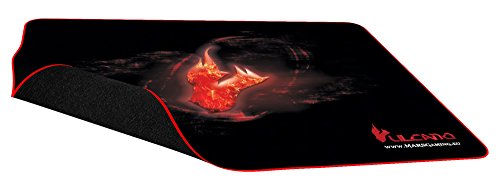 Mars Gaming MMPVU1 - Alfombrilla gaming para PC  base de caucho natural  superficie nanotextil  m  xima comodidad y rendimiento   color rojo y negro