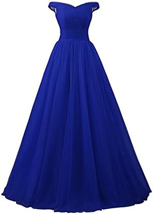 Lisianthus002 Women's Long Formal Tulle A-Line Prom Dresses Ball Gown 20 Royal Blue