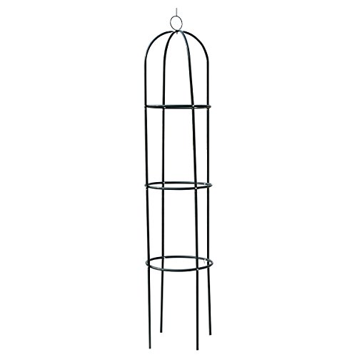 Rosensäule Rankhilfe Rosenturm Rankgitter Pergola Obelisk Metall Rosenbogen Säulenform 190cm