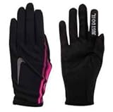 Nike Womens Swift Attitude Run Glove - MEDIUM, BLK/FBRY
