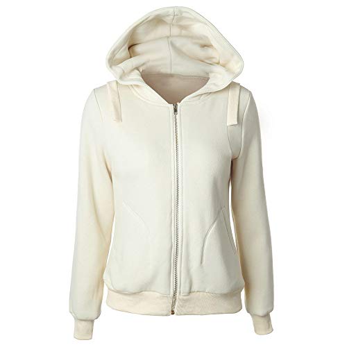 Preisvergleich Produktbild Damen Herbst Winter Kapuzenpullover Hoodie Pullover Teddy-Fleece Mantel Langarmshirt Sweatshirt Mit Kapuze