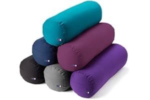 Yogamatters Organic Cotton Bolster | Removable Washable Cover | Yoga Bolster Cushion for Restorative Yoga and Meditation