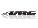 logo vw golf 6 Llavero de fibra de carbono genuino con eslabón giratorio, fibra de carbono de sarga 3k, 3 mm de espesor, fresado CNC, durable;