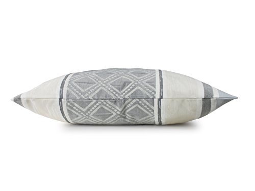Kissenhülle Mauro – Markenqualität von Trend-Collection – Wohndekoration im Ethno-Design erhältlich in 8 modernen Farbkombinationen – 46 x 46 cm, grau-natur - 6