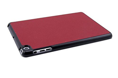 V7 TAM37RED-2E Ultra Slim Folio Etui-Schutz mit Standoption f  r Apple iPad mini rot
