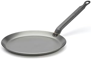 De Buyer - Poêle à crêpes en acier CARBONE PLUS - Diamètre 20 cm -, Gris