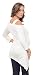Women's Maternity Cold Shoulder Long Sleeve Unbalanced Wide Hem Tunic Top