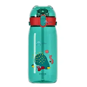 FunBlast Water Bottle for Kids, 550 ML -Cute Design Water Bottle with Sipper, Sipper Bottle for Kids -Anti-Leak Kids Cartoon Water Bottle for Kids (Animal)