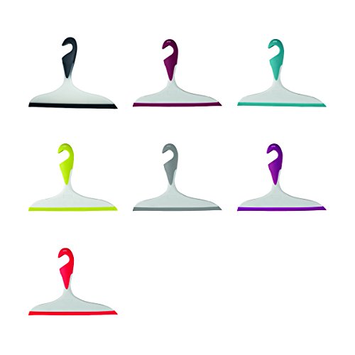 Wenko 18752100 Badezimmerwischer Loano, streifenfrei, mit Haken, schwarz, Kunststoff - 6