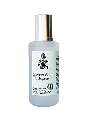 Alpine Naturprodukte Zirben Sole Spray naturrein 200 ml Chyrstal Sonderedition in der Glasflasche