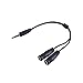 Produktbild 3,5 mm Kopfhörerteiler Audio Stereo-Y-Splitter Verlängerungskabel 3,5 mm Stecker auf 2 Portfrau für Kopfhörer, Headset-Teiler-Adapter