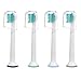 Produktbild 4 Stk E-Cron Aufsteckbürsten mit Schutzkappen, Kompatibel Ersatbürsten für Philips Sonicare ProResults Mini und Diamond Clean. Passende Aufsätze an mehreren elektrischen Zahnbürsten von Philips.