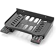 Kitchenwell Plastic Set Top Box Stand Carbon Steel Wall Shelf (Number of Shelves - 1, Black)