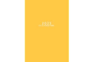 2025: Agenda Settimanale Con Orari 5:00 - 23:00 | Vista Verticale | 1 Settimana Su 2 Pagine | 12 Mesi Planner Intempo | Formato A4 | Agenda Giornaliera | Ce la posso fare | Soft-Cover Giallo