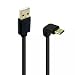 Produktbild USB Type C Kabel Ladekabel mit 90° Winkelstecker (1m), SMTR Cobra Form Type-C USB kabel für Huawei Honor 8, Xiaomi mi5s, Huawei mate 9 cable,Oneplus 3, Nexus 6P, Nexus 5X, LG G5, Huawei P9, Lumia 950/ 950XL, Chromebook Pixel C, Nokia N1, Oneplus 3, MacBook und weitere-Schwarz