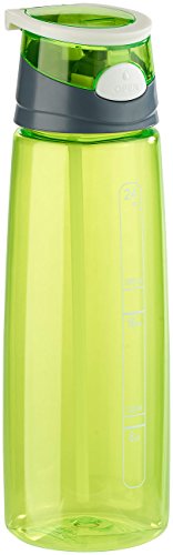 PEARL sports BPA-freie Kunststoff-Trinkflasche mit Einhand-Verschluss, 700 ml, grün - 5