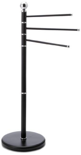Kela 20972 Handtuchhalter, 3 Arme, Rostfrei, Metall, 92 cm Höhe, Graphito
