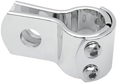 Chrome 3 Piece Clamp for Footpeg/Spot Light/Highway Bars (1.25" (32mm))