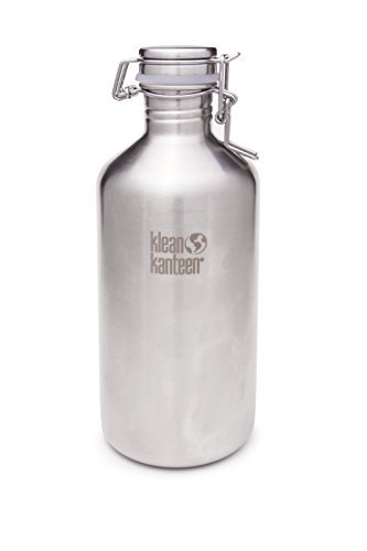 Klean Kanteen Growler 1900ml bottle Brushed Stainless with Swing cap by Klean Kanteen